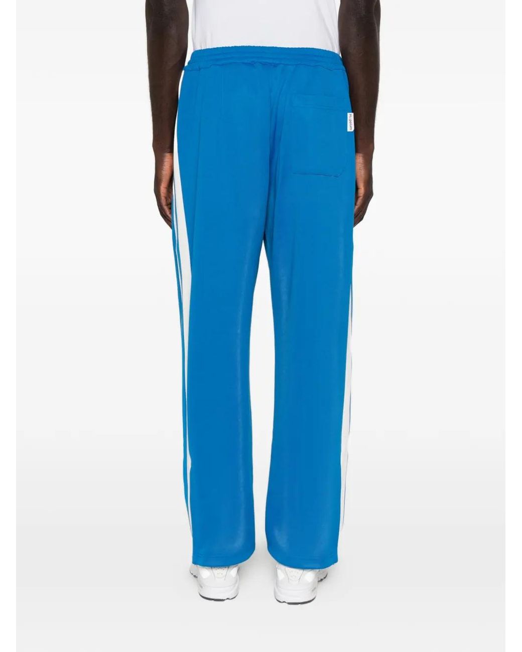 HOPEIUM Blue Side-Stripe Track Pants for men