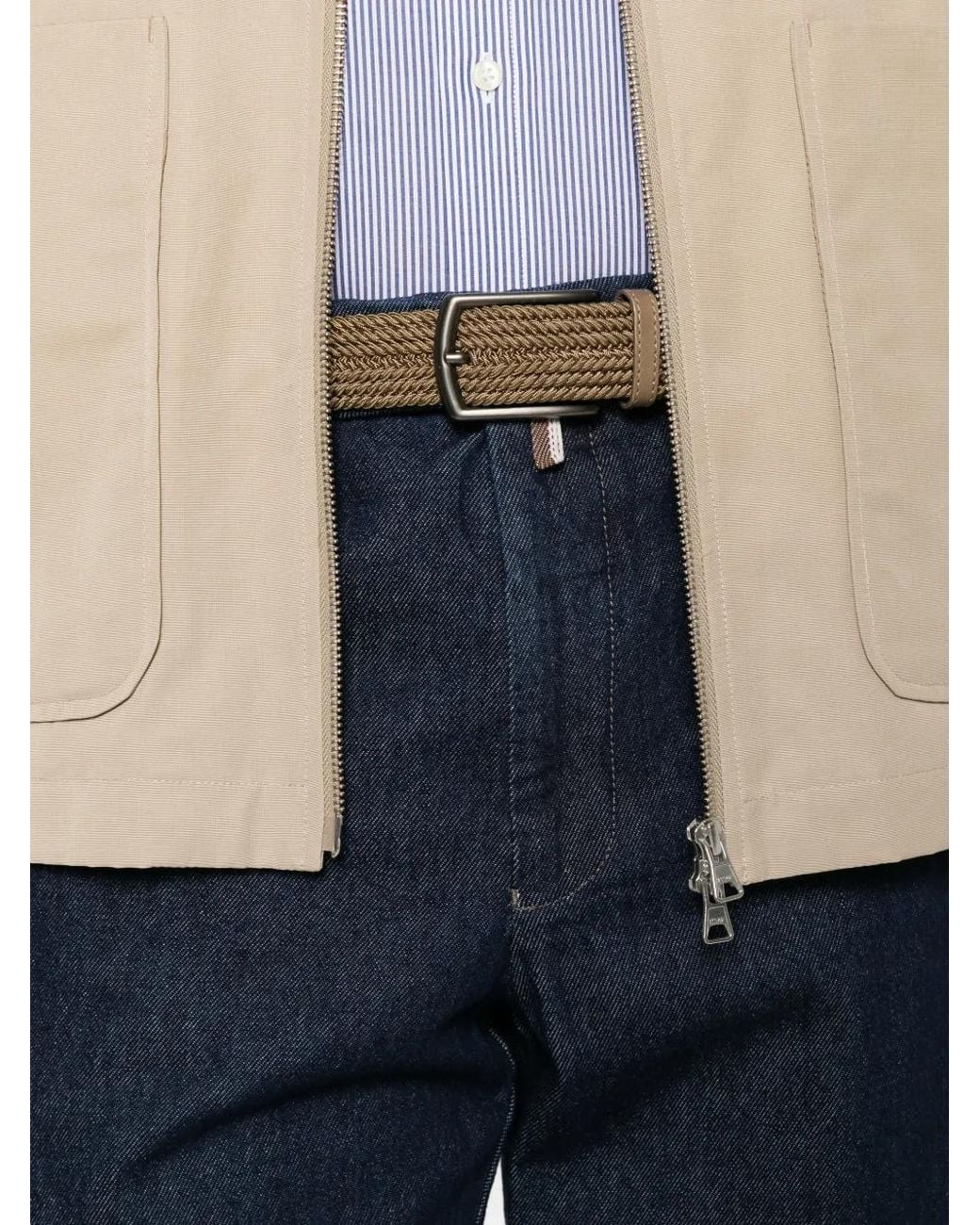 Berwich Blue Negroni Straight-Leg Jeans for men