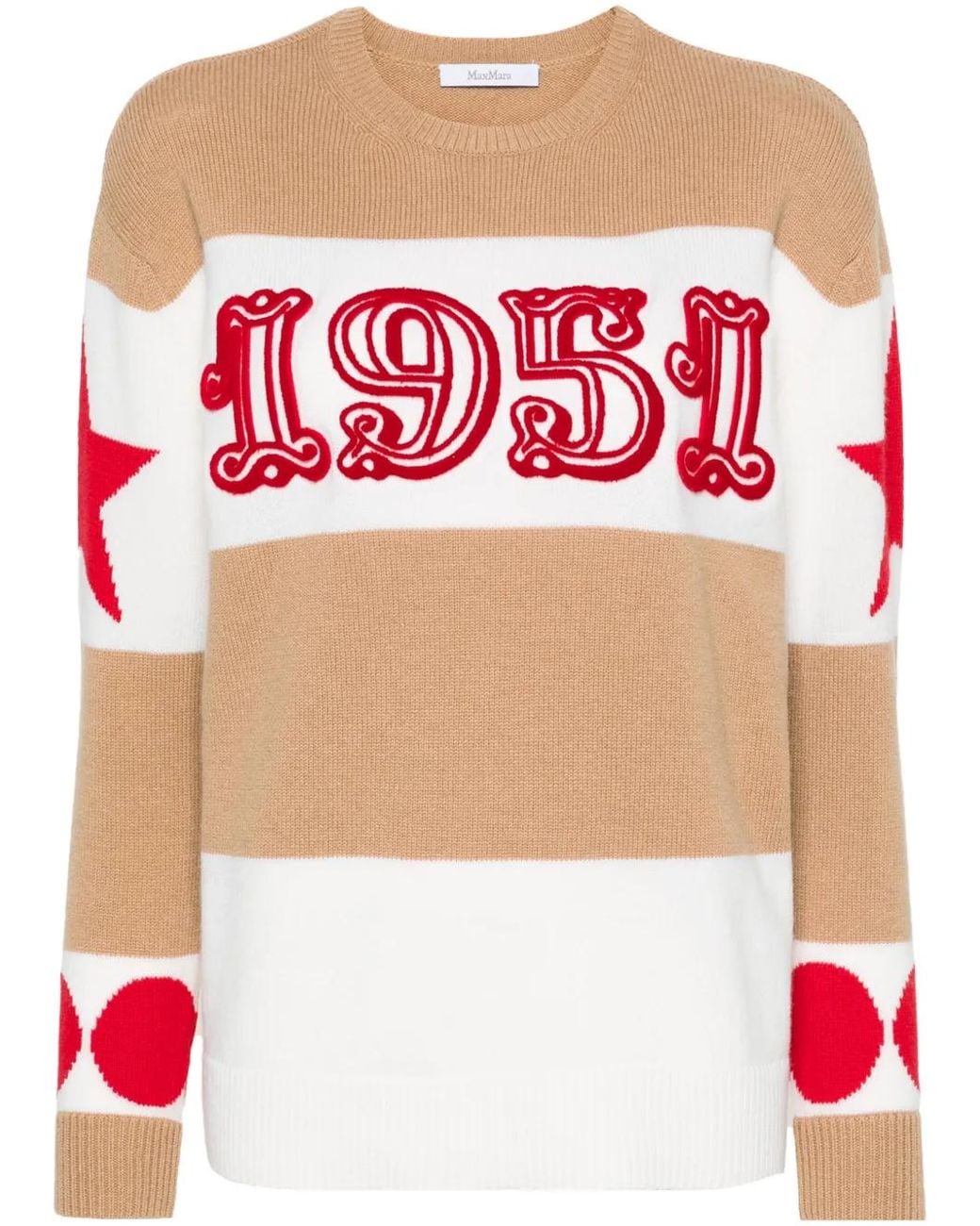 Max Mara Red Wool And Cashmere Blend Jumper