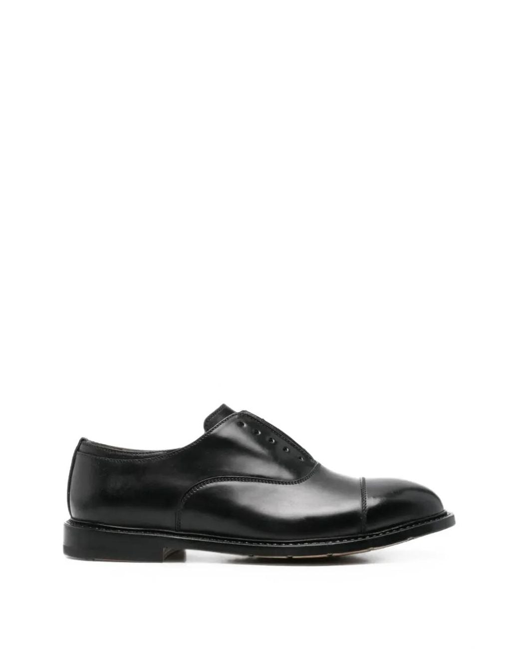 Premiata Black Callo Cap-Toe Loafers for men