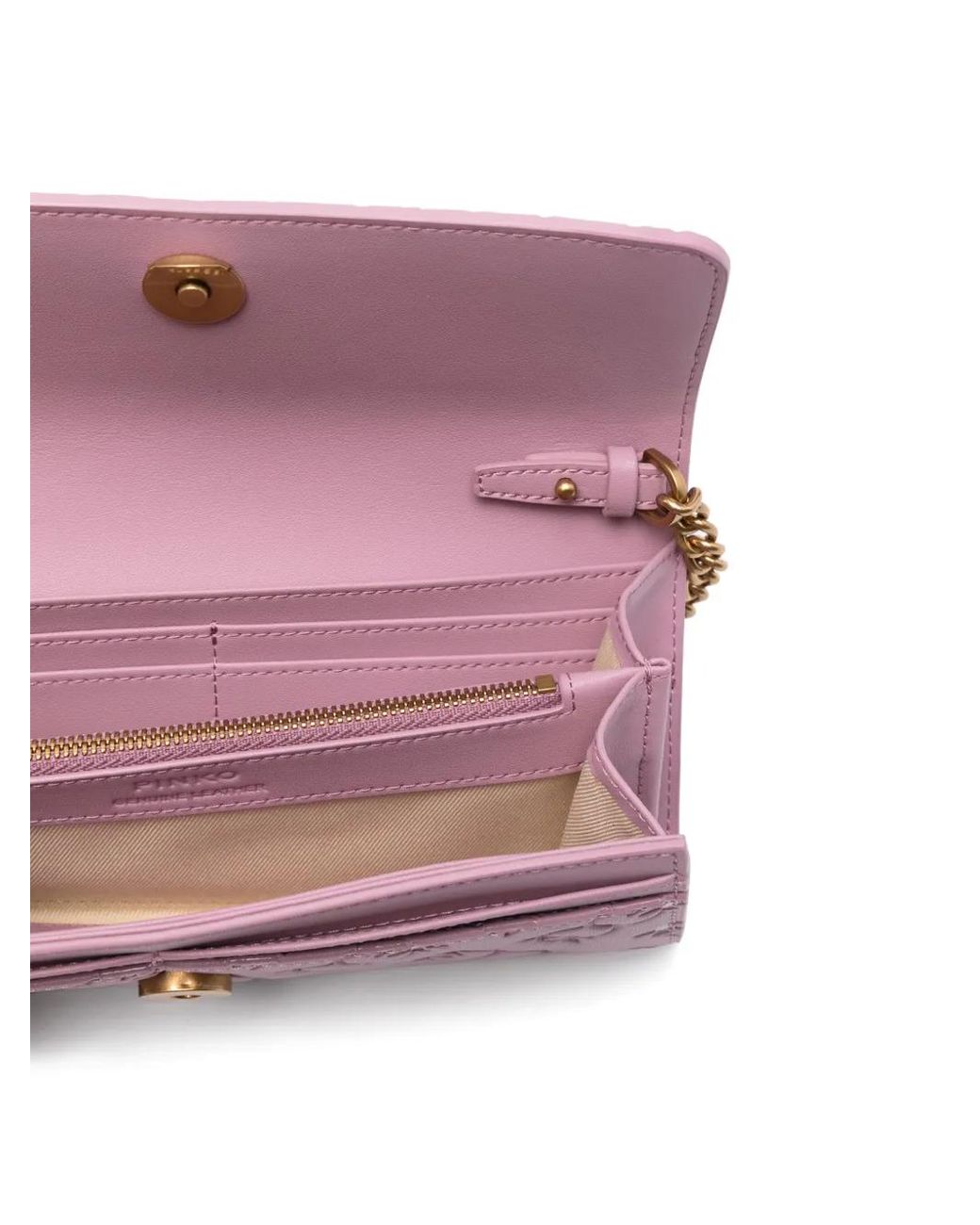 ショルダーバッグ・ポシェット PINKO LOGO HORIZONTAL FLAT WALLET WITH CHAIN Horizontal Flat Bag in leather PINKO → Shop Online