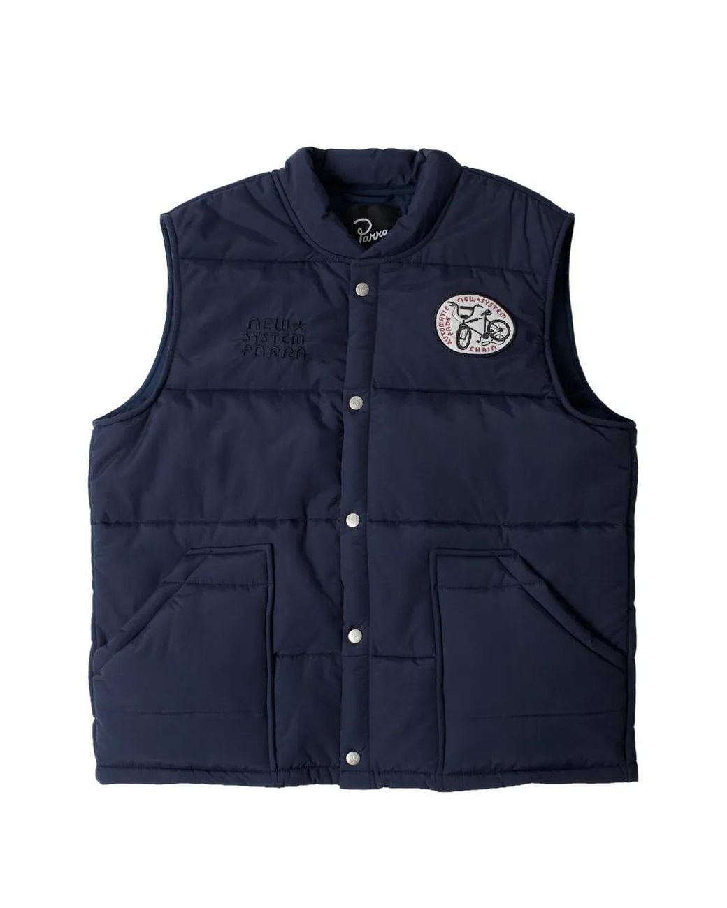 by Parra Blue New System Puffer Vest for men