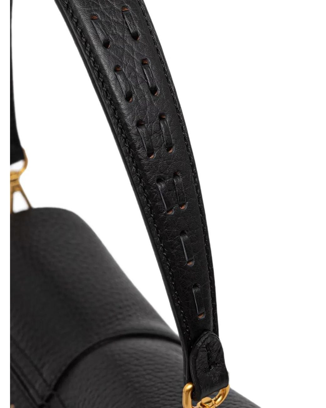 Gianni Chiarini Black Medium Helena Round Grained-Leather Shoulder Bag