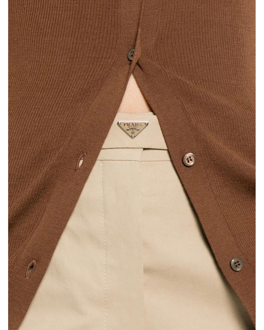 Prada Straight Broek in het Natural