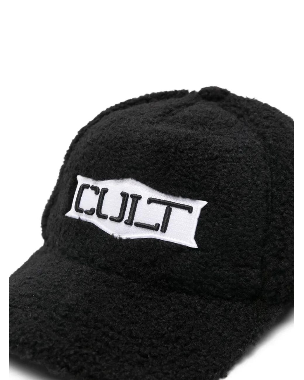 Cult Black Logo-Patch Cap