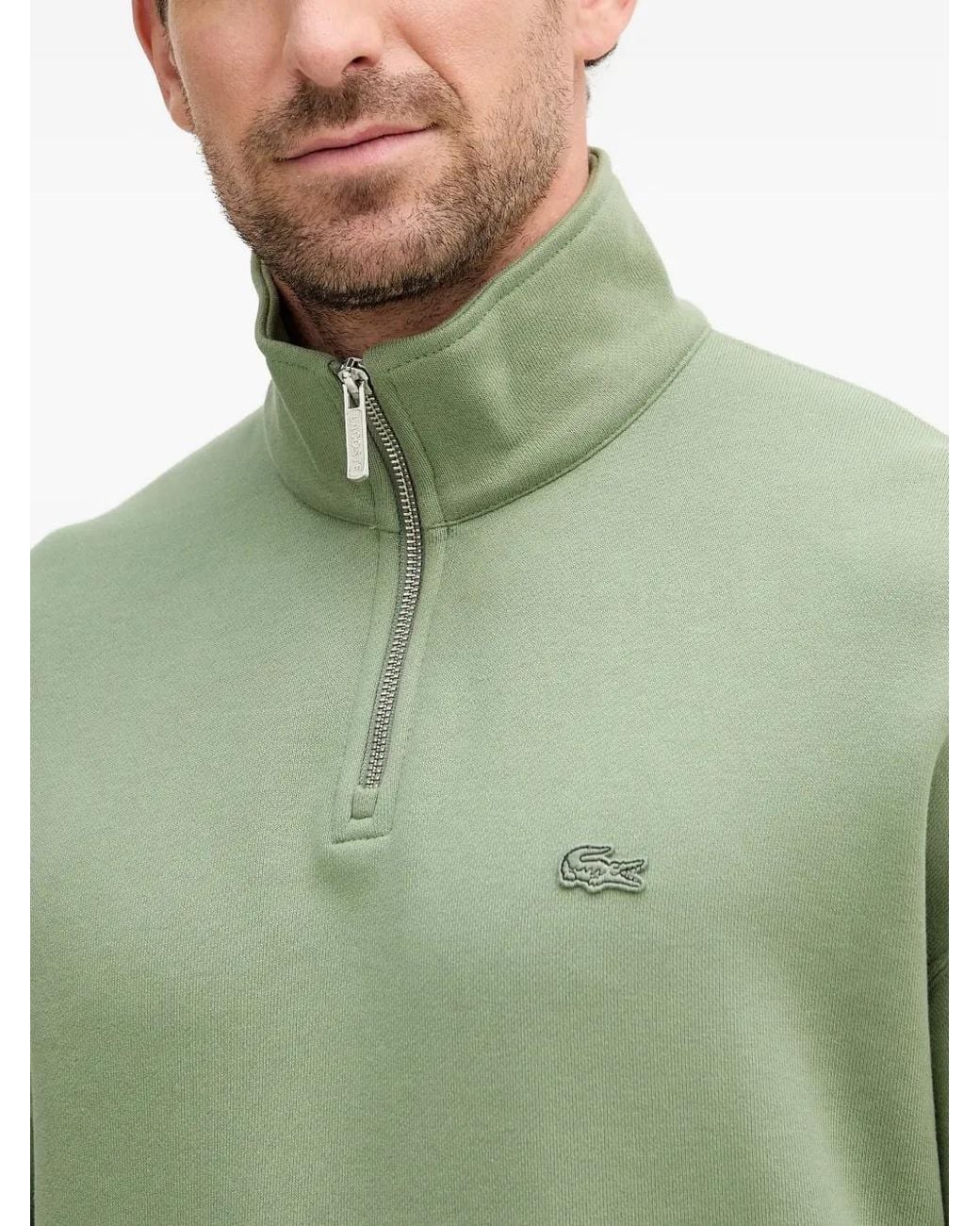 Sudadera Con Cremallera Lacoste de color Green