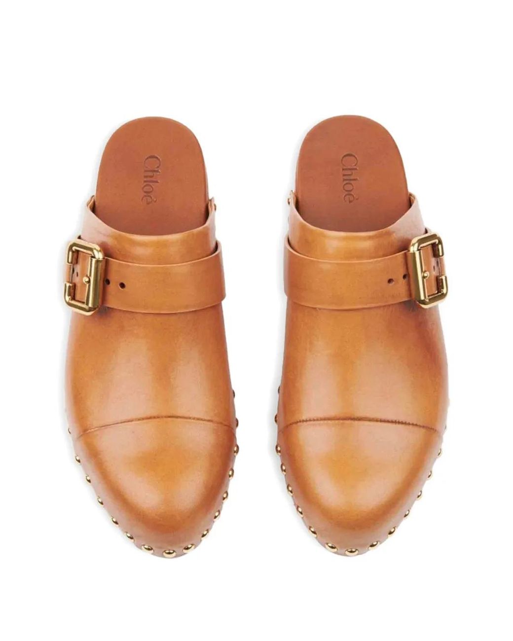 Chloé Brown Jeannette Clogs