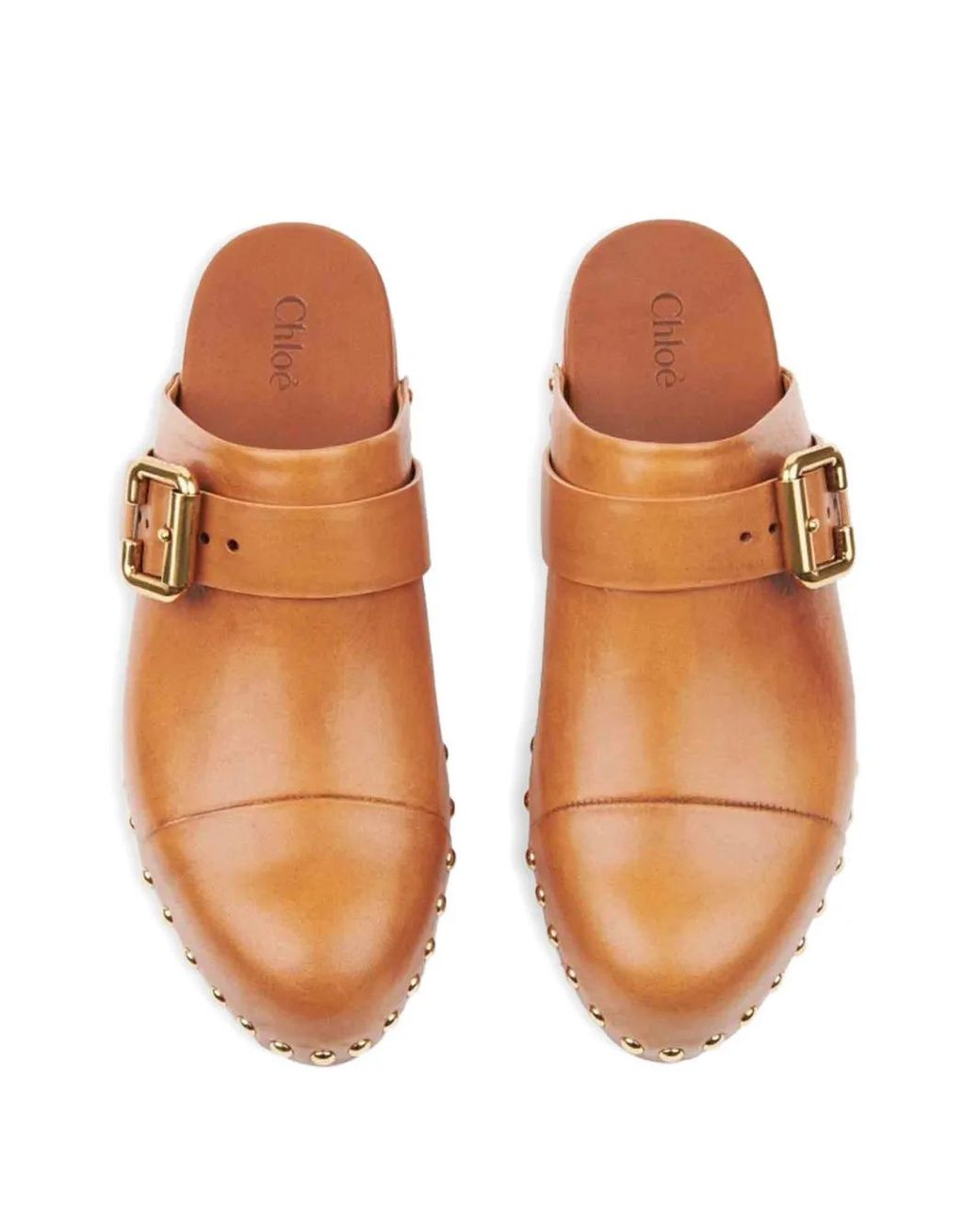 Chloé Brown Jeannette Clogs