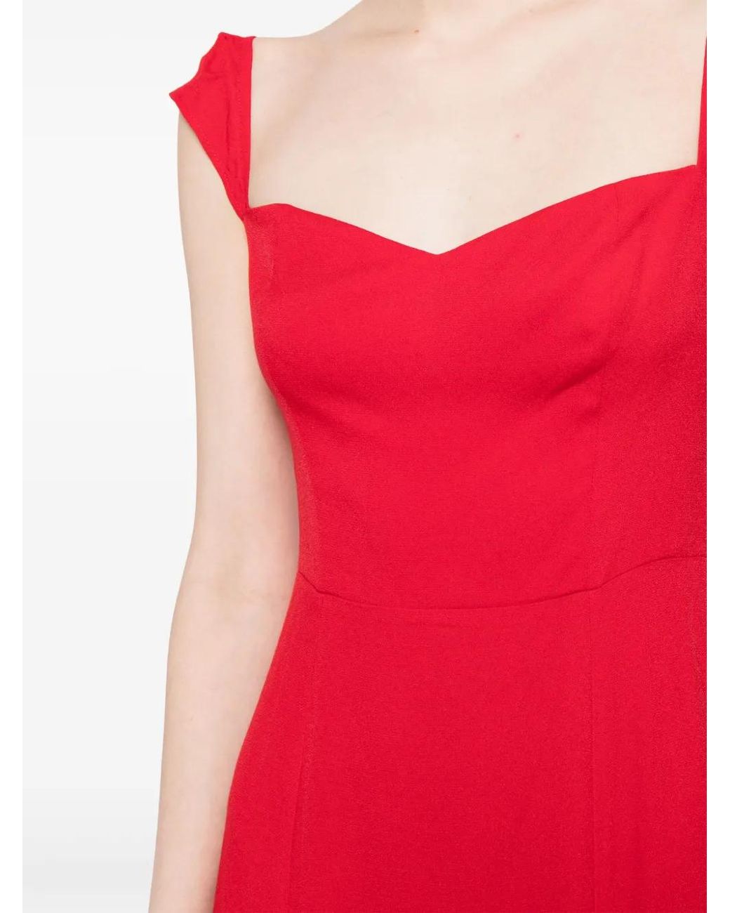 Reformation Midi-Jurk in het Red