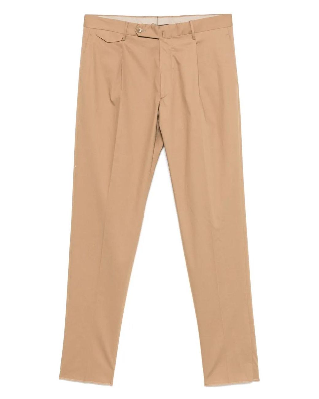Tagliatore Natural Pleat-Detail Trousers for men