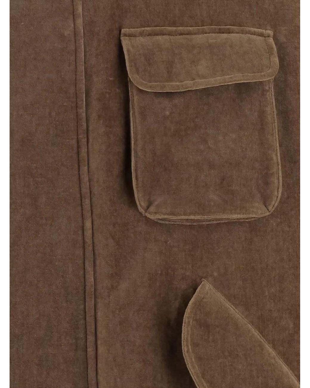 Giorgio Armani Brown Patch-Pocket Jacket for men