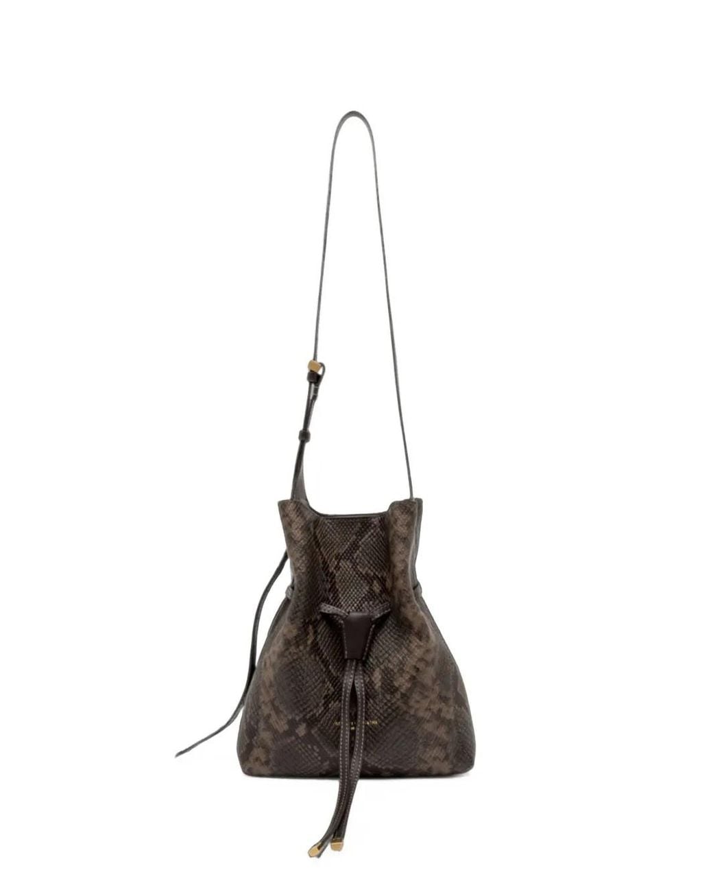 Gianni Chiarini White Sienna Snakeskin-Effect Shoulder Bag