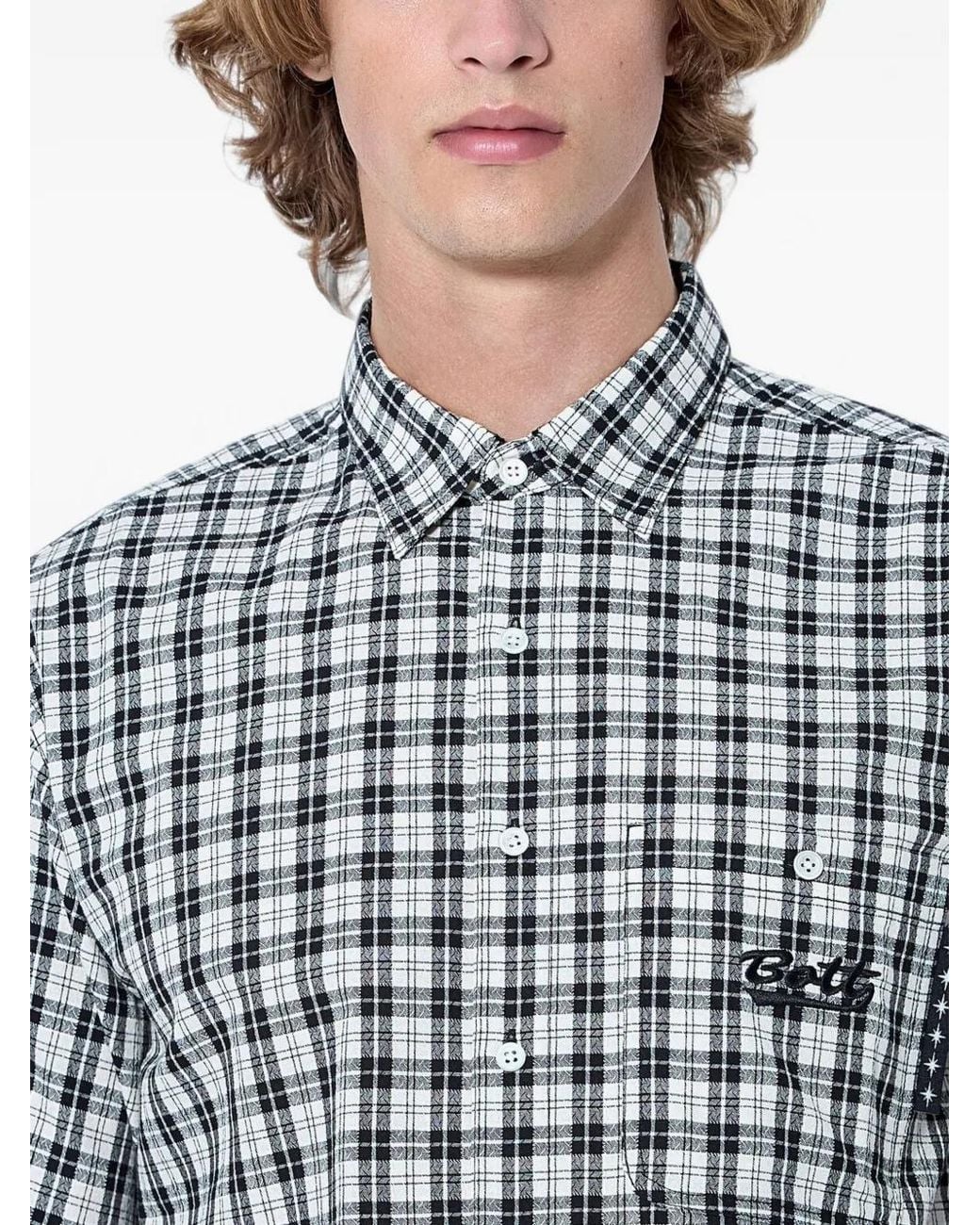 BoTT Blue Checked Cotton Shirt for men