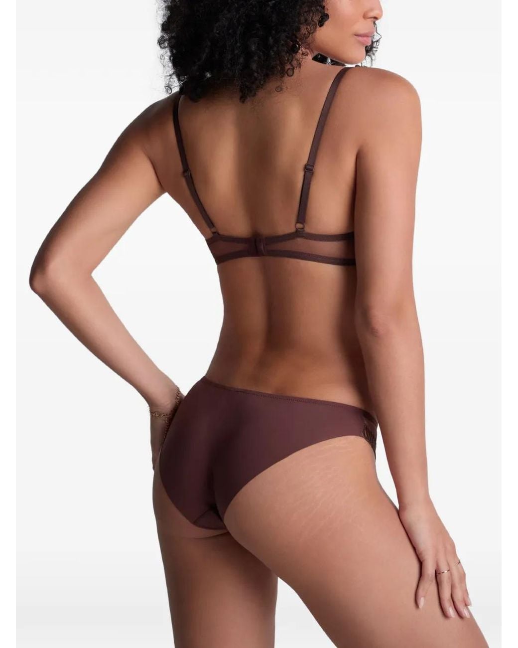 Aubade Brown Sheer Emotion Briefs