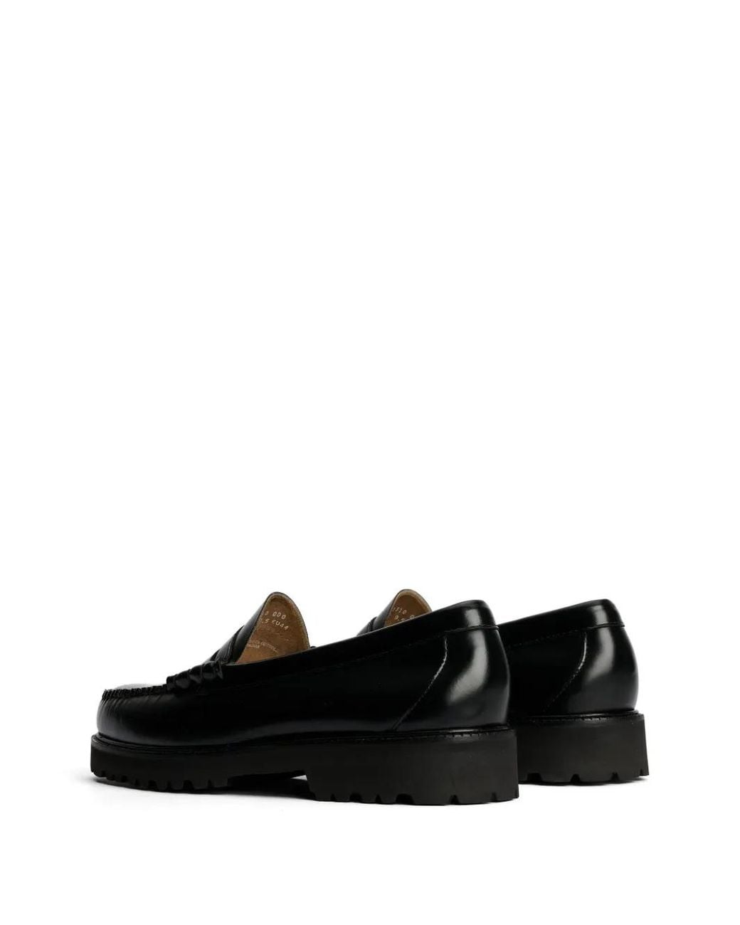 G.H.BASS Black Weejuns 90S Larson Loafers for men