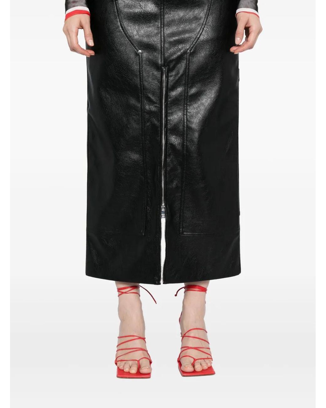 MSGM Black Gonna Skirt