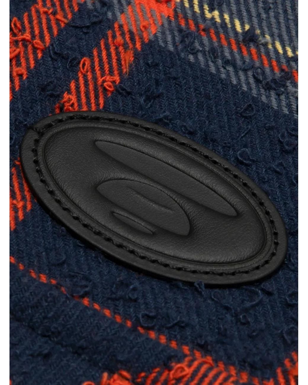 Aape By A Bathing Ape Blue Check-Print Logo-Patch Shirt for men