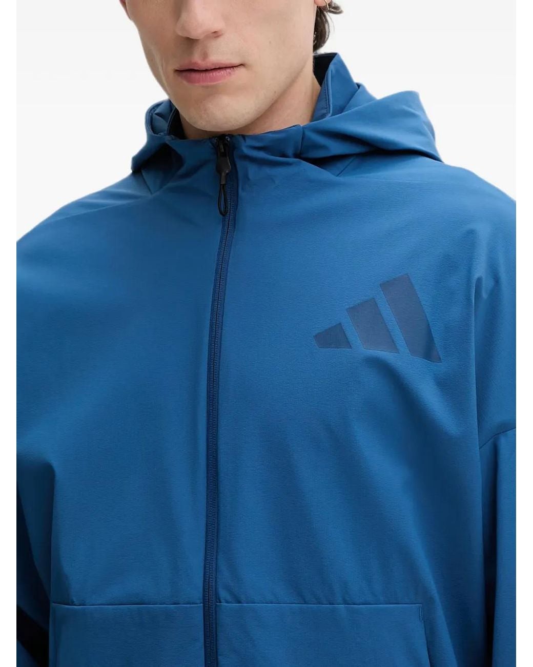Adidas Blue Z.N.E. Woven Track Top for men