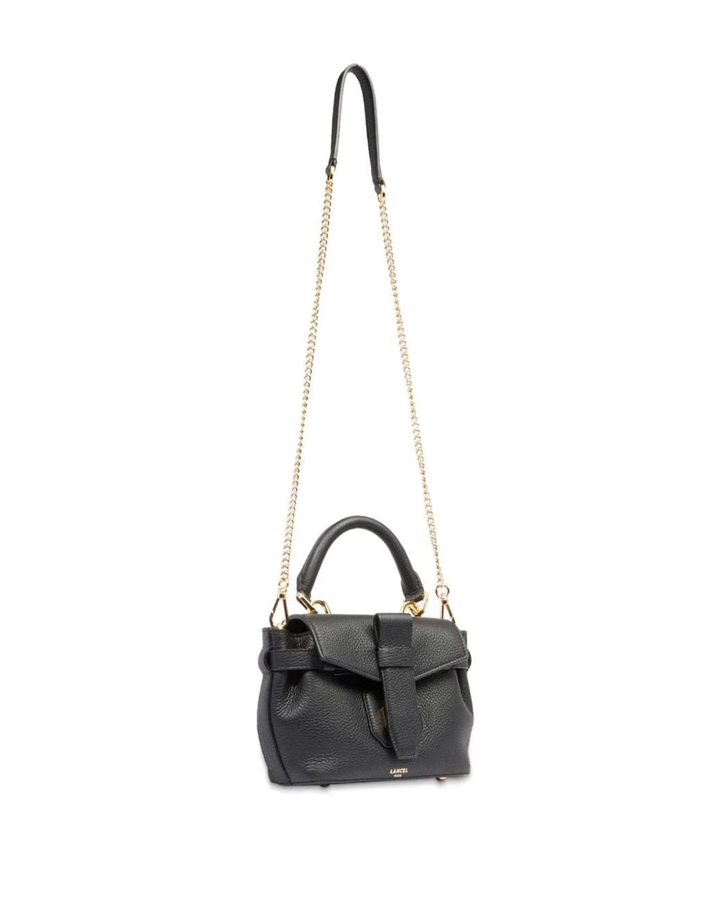 Lancel Black Charlie Leather Mini Handbag