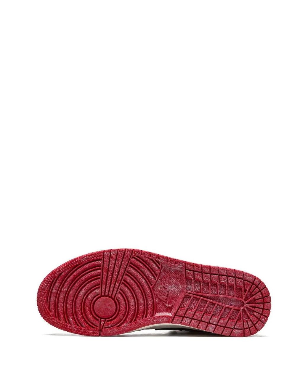 Nike Red Air 1 Retro High Og "Chicago Lost And Found" Sneakers for men
