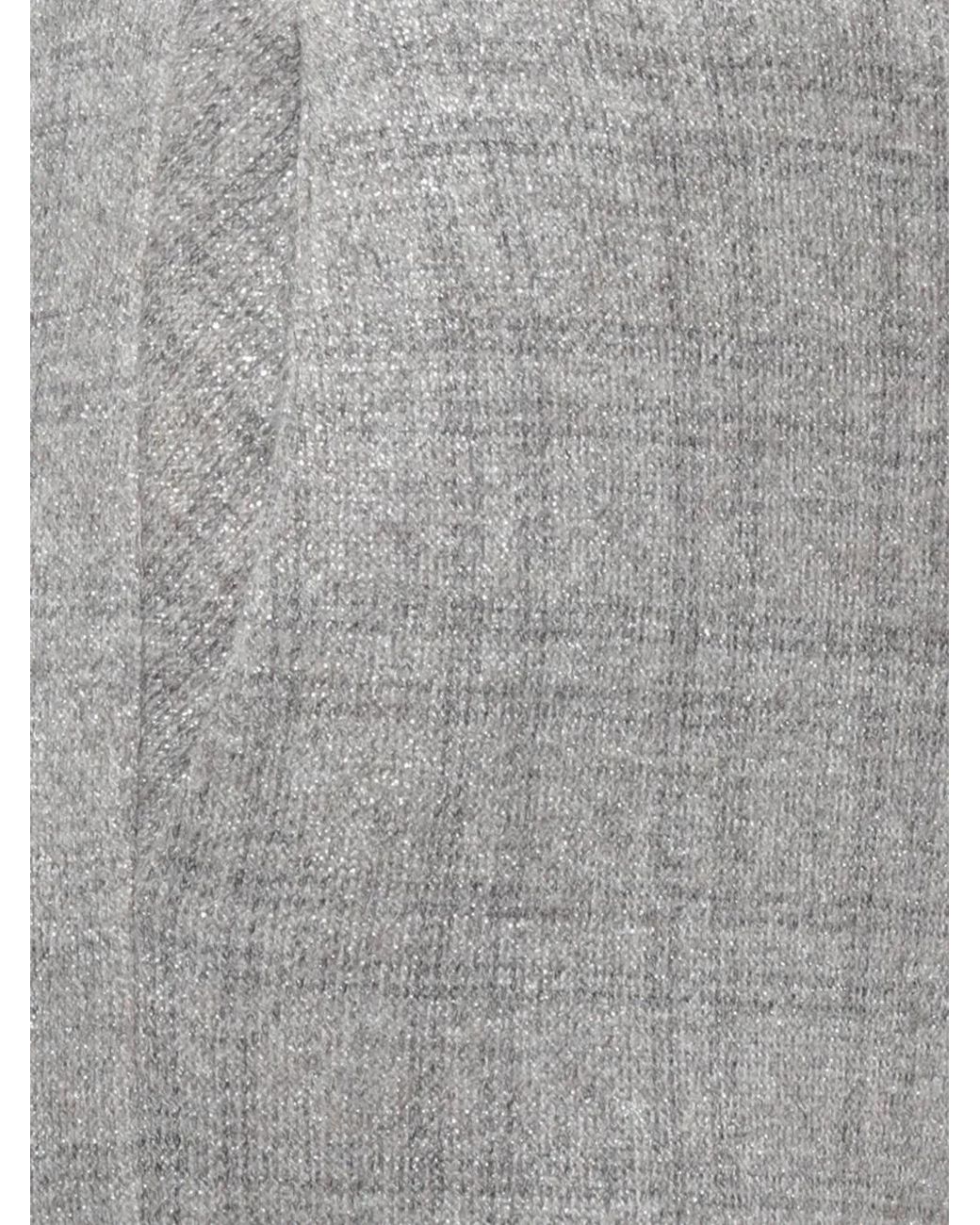 D.exterior Gray Pantalon À Carreaux Et Effet Pailleté