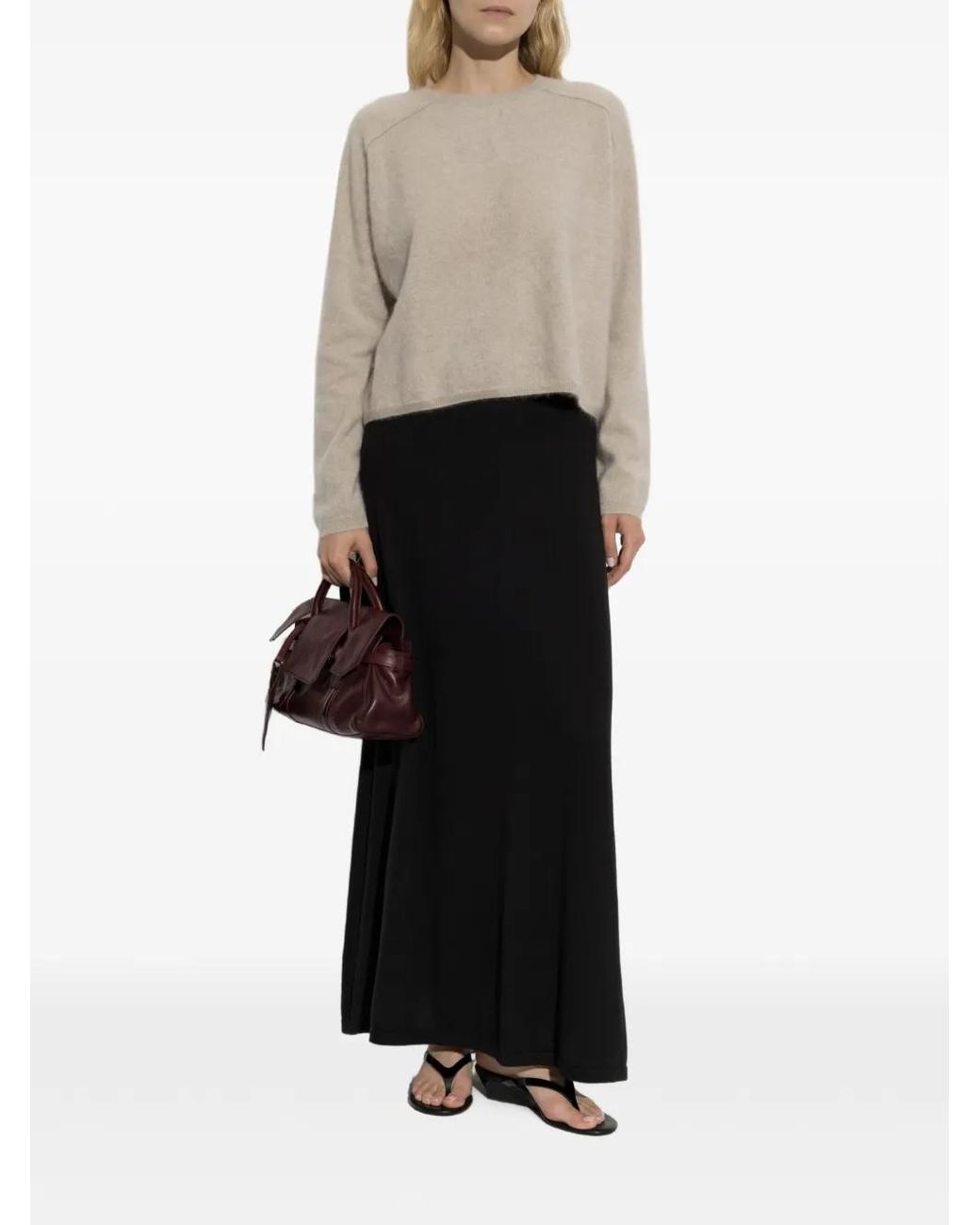 Lisa Yang White Lexia Cashmere Sweater