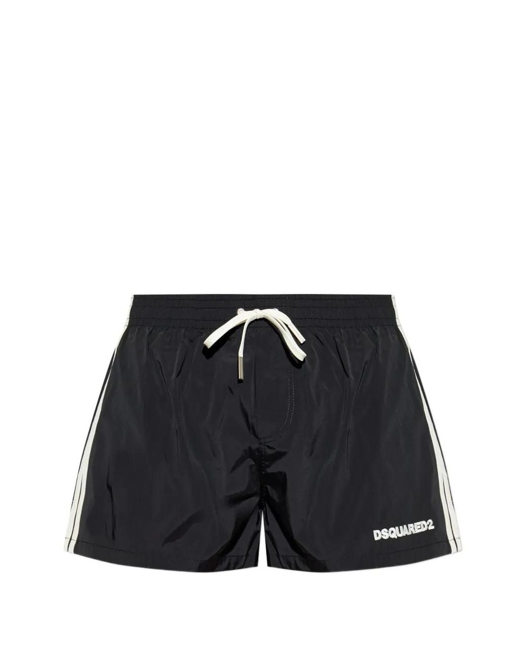 DSquared² Black Logo Midi Swim Boxer for men