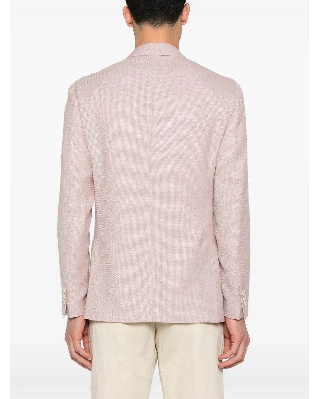 Lardini Pink Single-Breasted Blazer for men