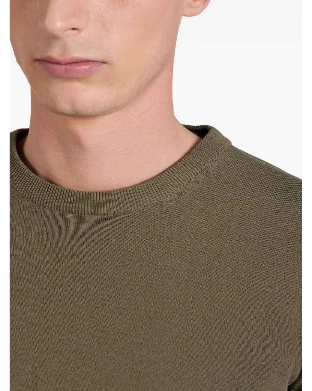 Slowear Green Crew-Neck Sweater for men