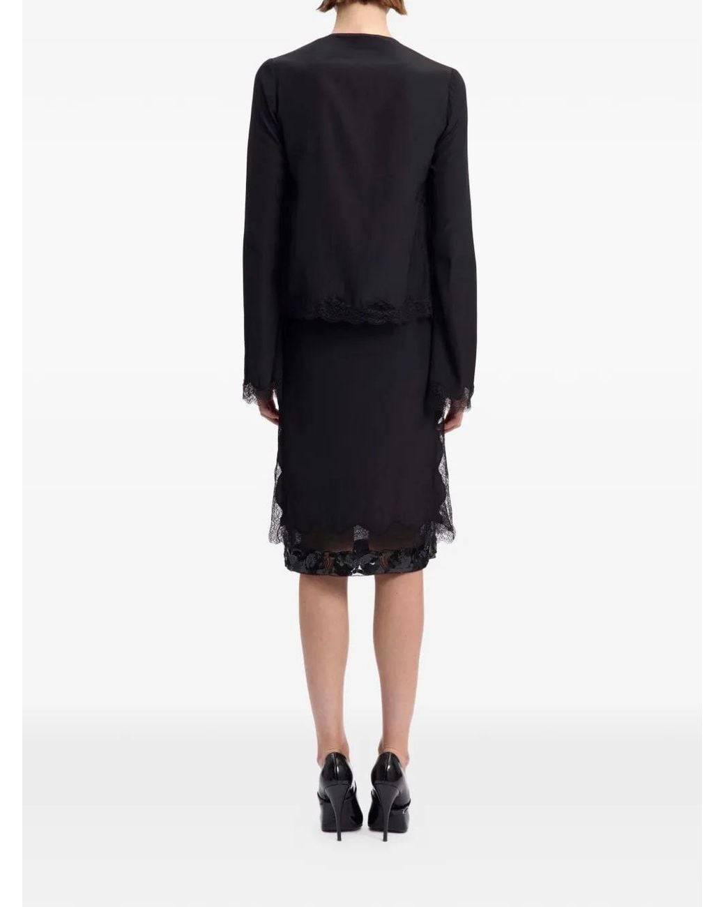 16Arlington Black Tirso Midi Skirt