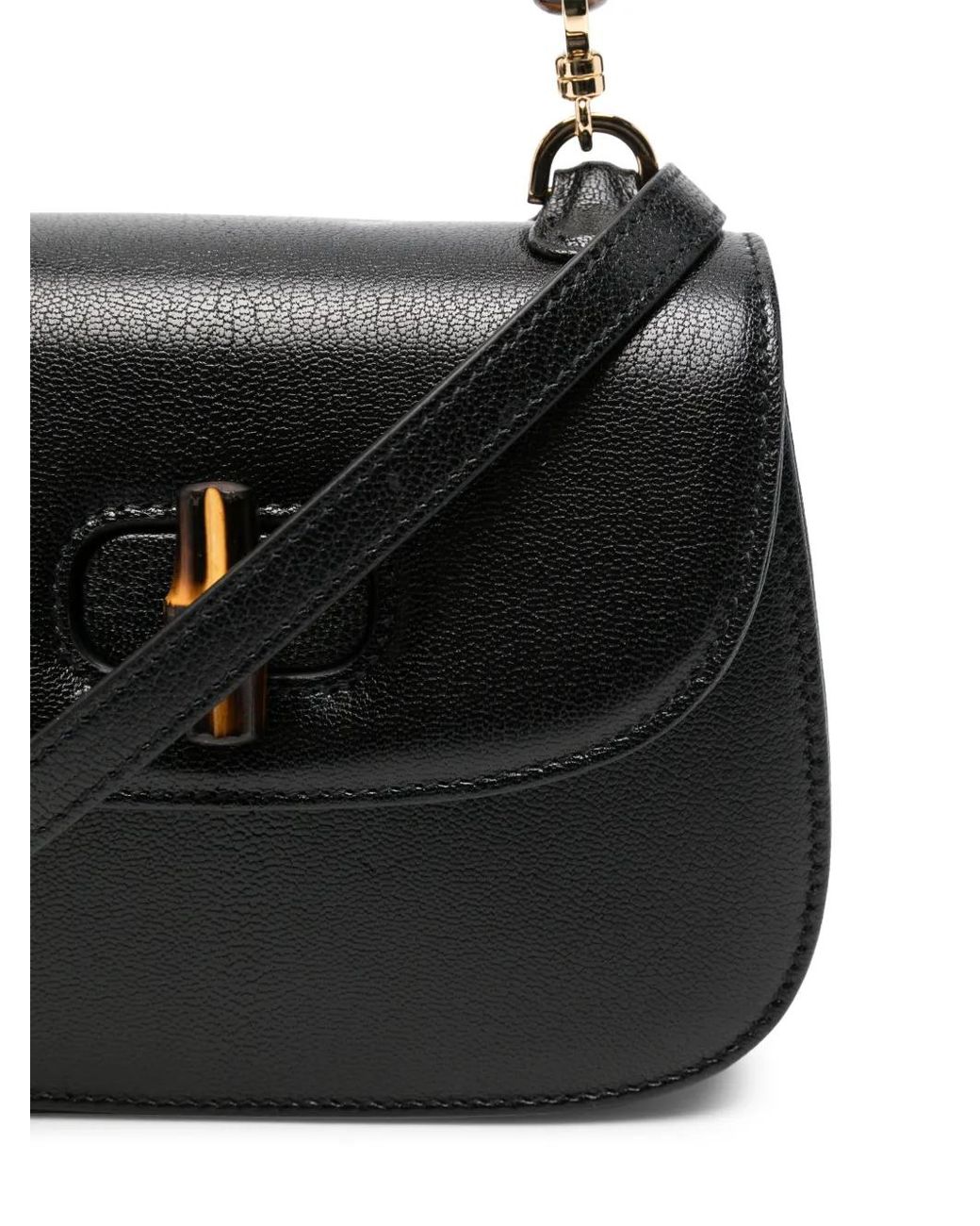 Gucci Black Mini Sac À Main Bamboo 1947