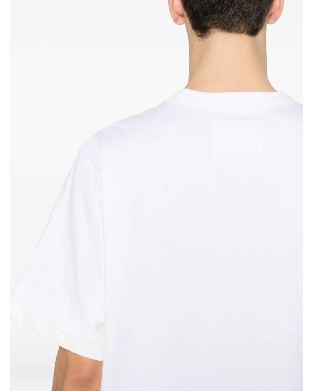 Sacai White Pocket-Detail T-Shirt for men