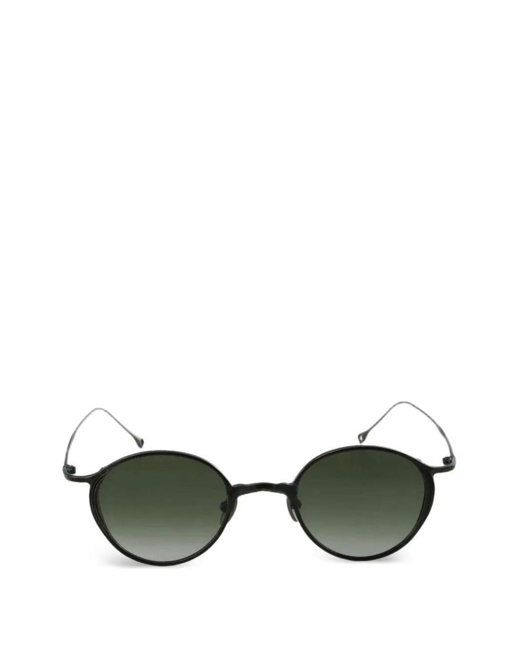 Rigards Green Round-Frame Sunglasses