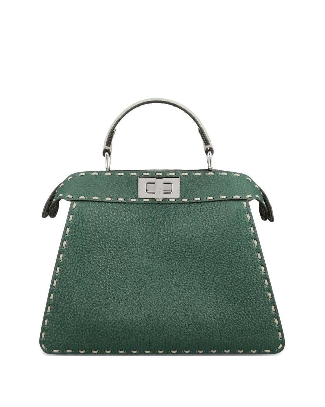 Fendi Green Small Peekaboo Iseeu Tote Bag