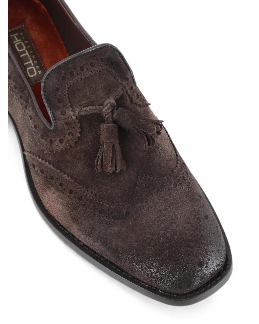 Alexander Hotto Brown Mocassins À Pompons