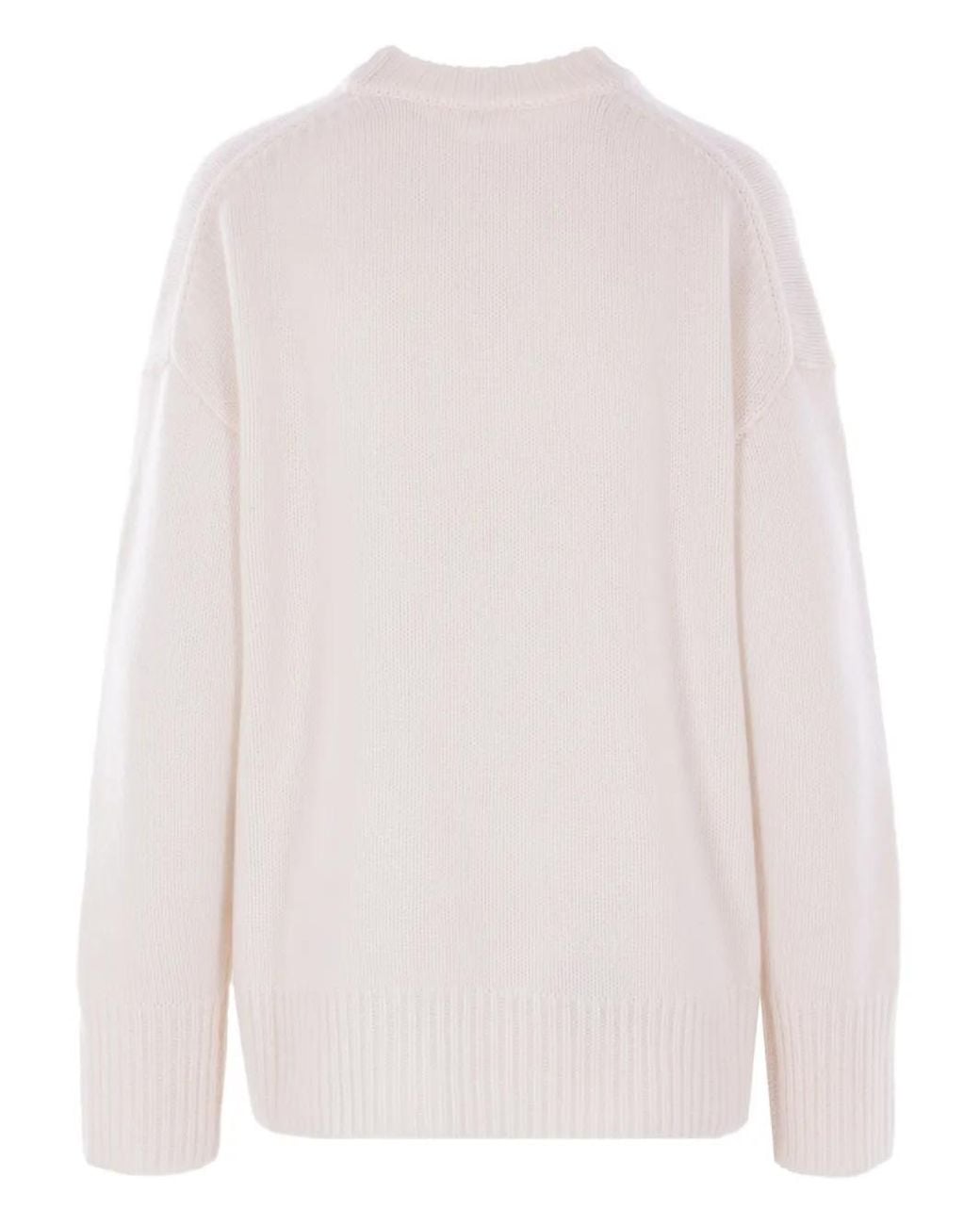 Co. White Crew-Neck Sweater