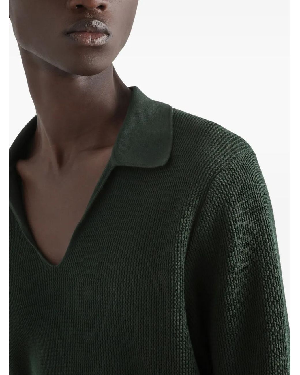 Dolce & Gabbana Green Cotton Knit Sweater for men