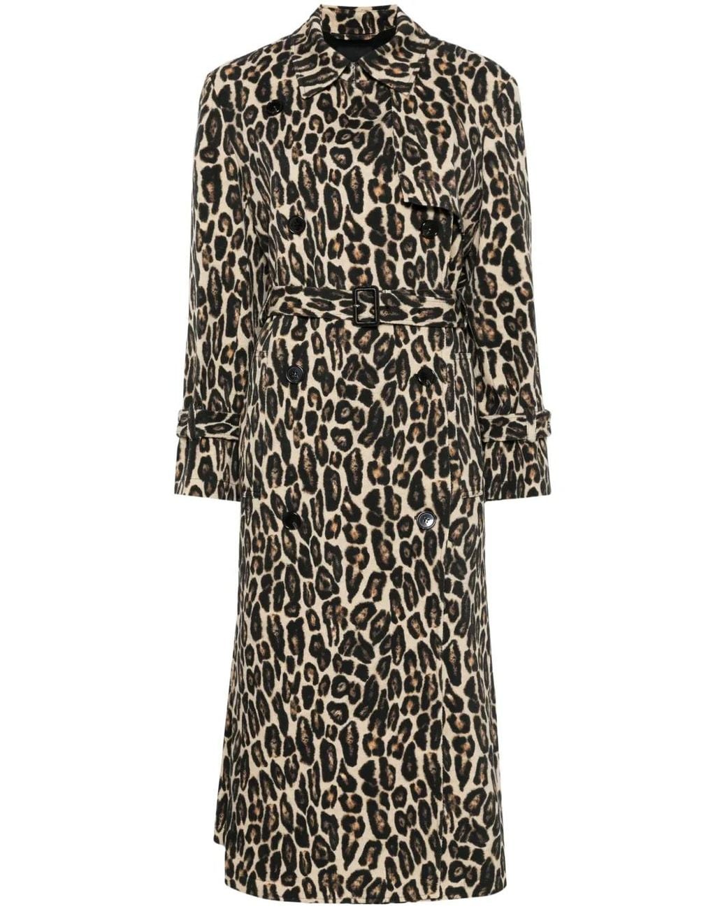 Theory Natural Leopard Trench Coat