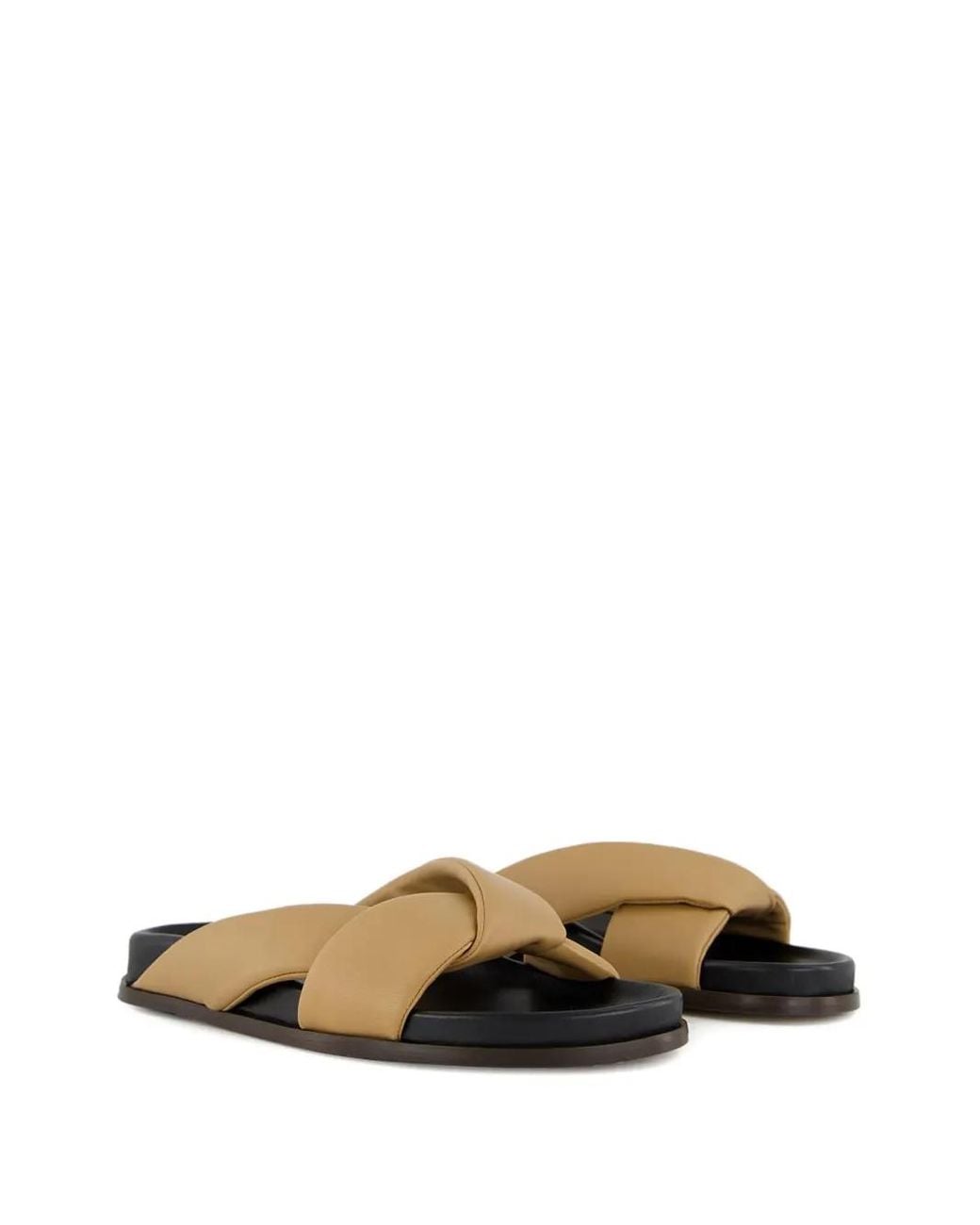 Emme Parsons Brown Folded Sandals