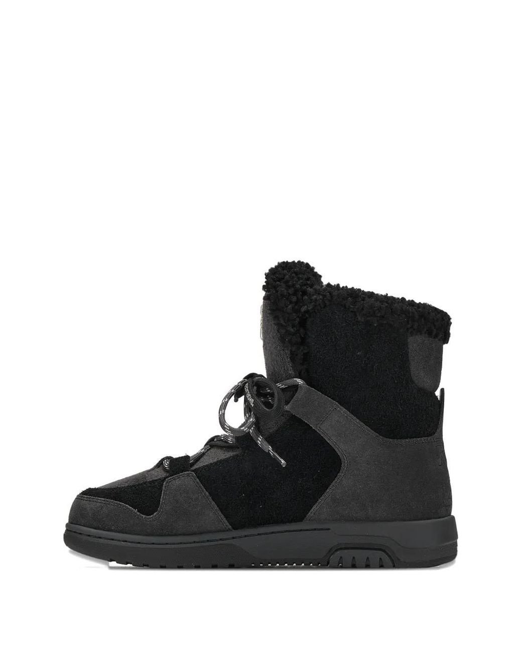 Off-White c/o Virgil Abloh Black Shearling Winter Boots