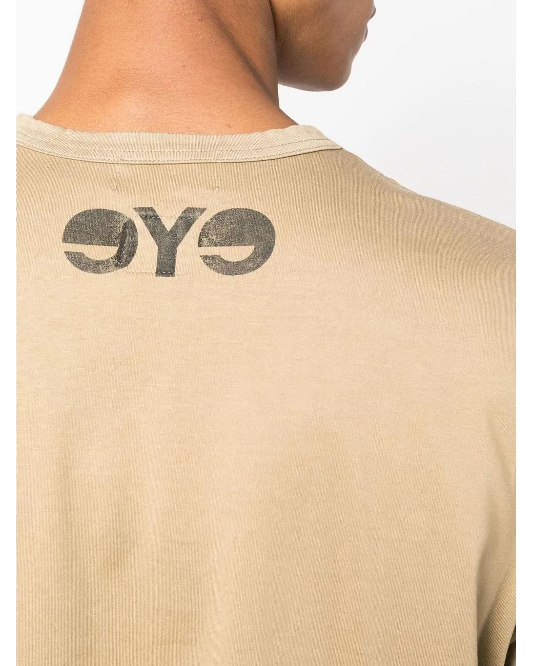 Junya Watanabe Natural Logo-Print Short-Sleeve T-Shirt for men