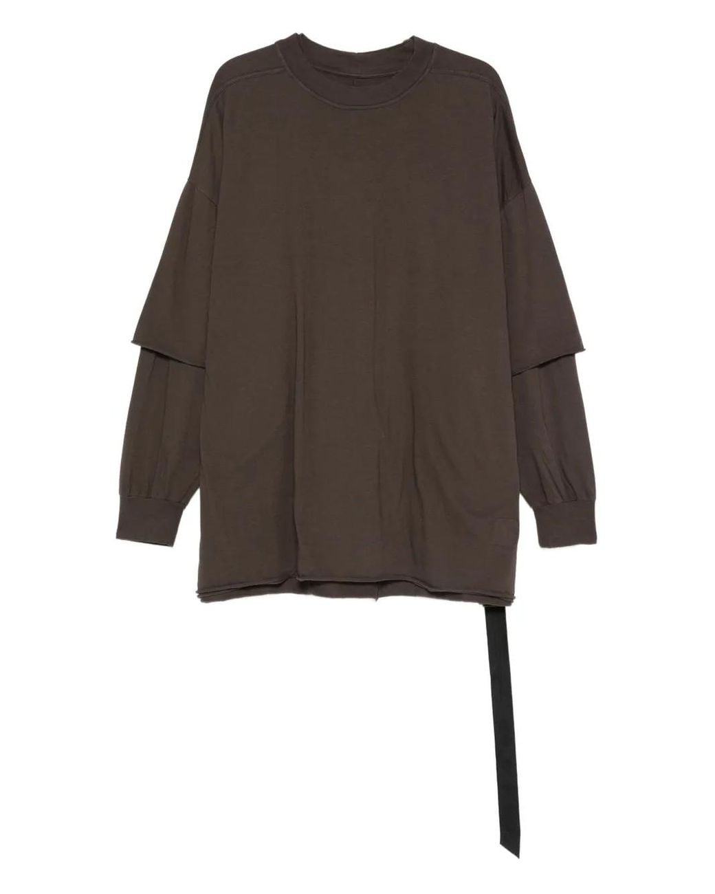 Rick Owens Layered Long-Sleeve T-Shirt in Brown for Men | Lyst