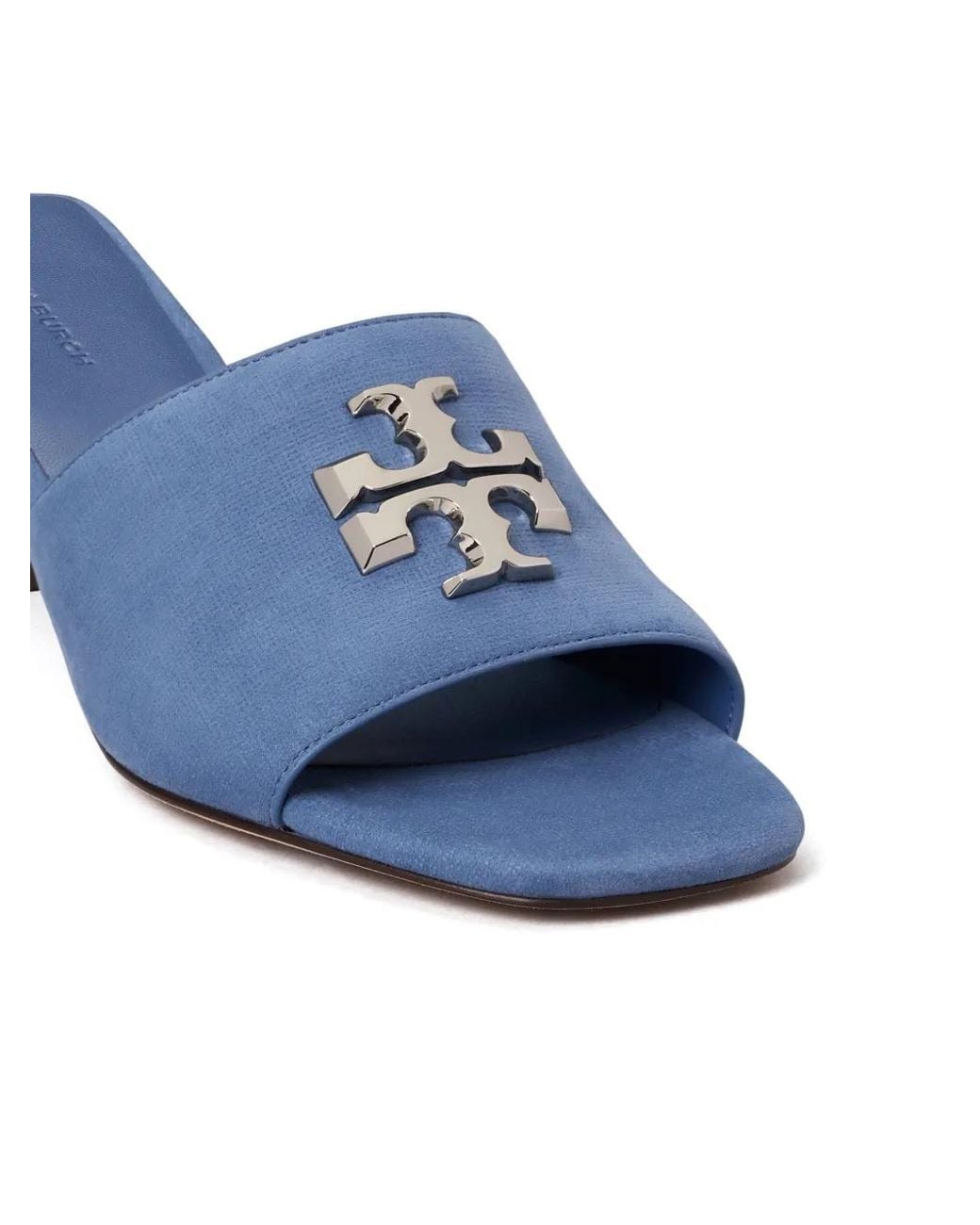 Tory Burch Blue Eleanor Heeled Sandals