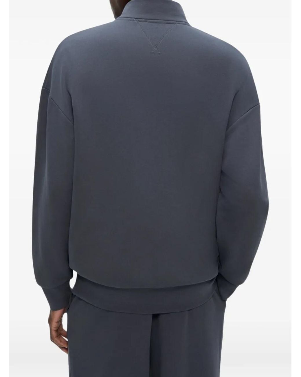 PANGAIA Blue Zip-Up Sweatshirt for men