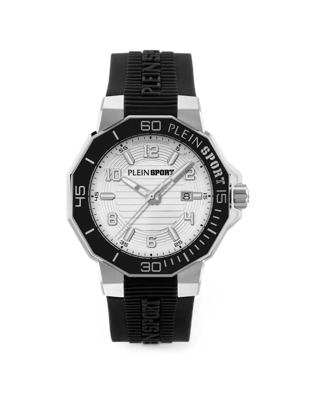 Philipp Plein Black Titan 3 Hands 44Mm Watch for men