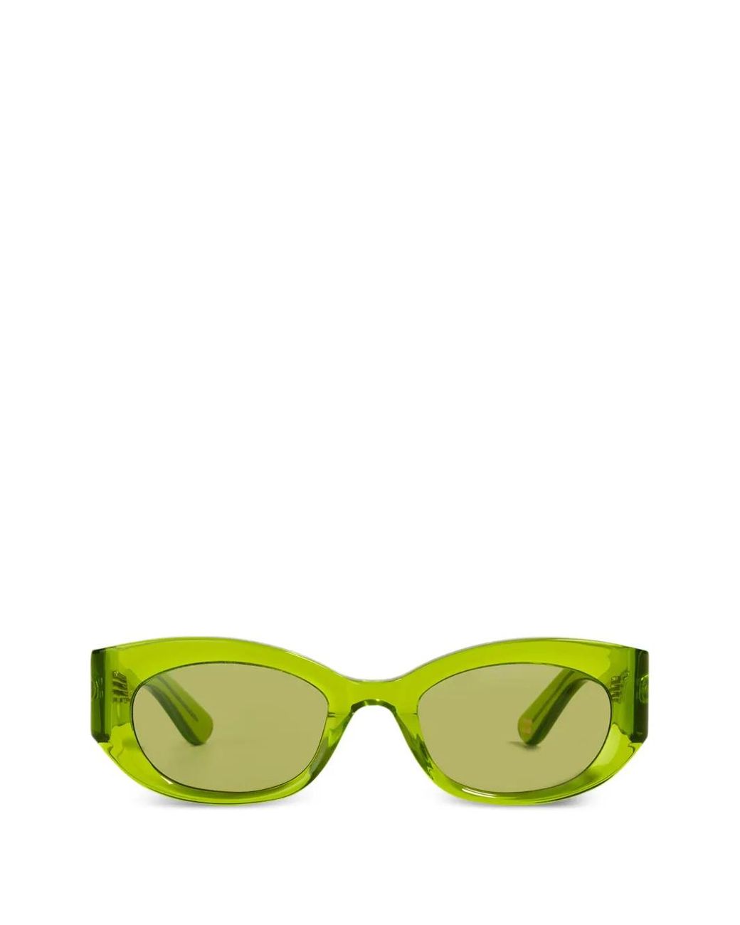 Ganni Green X Ace & Tate Xena Logo-Detail Sunglasses