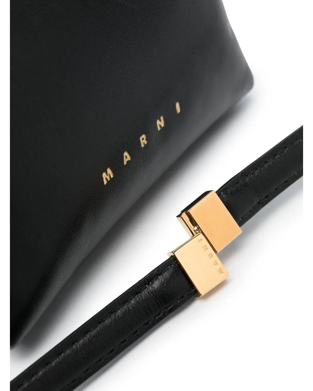 Bolso De Mano Prisma Mini Marni de color Black