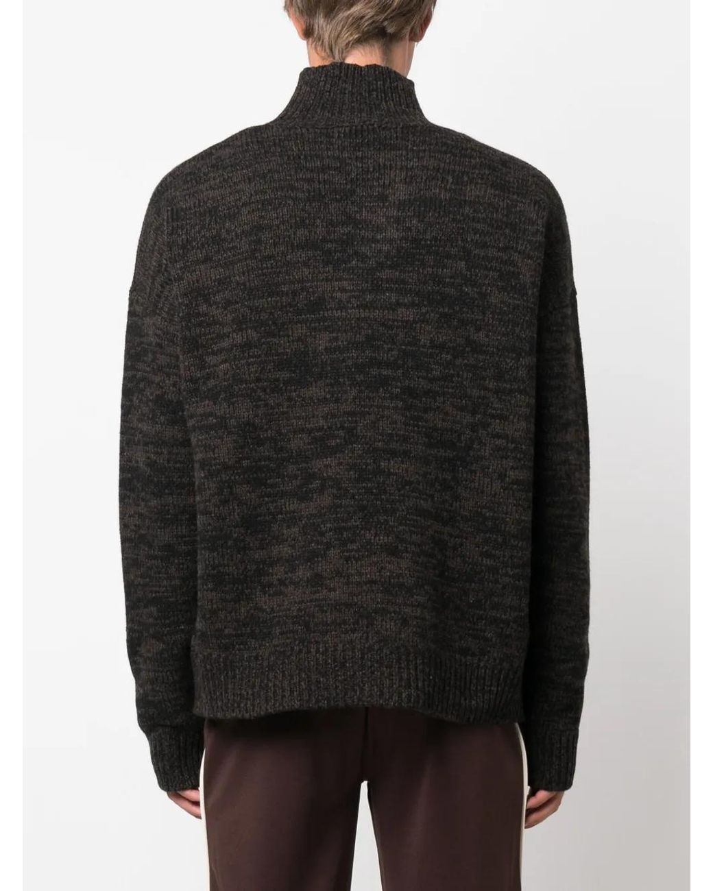 Etudes Studio Black Quartier Mouline Wool Jumper