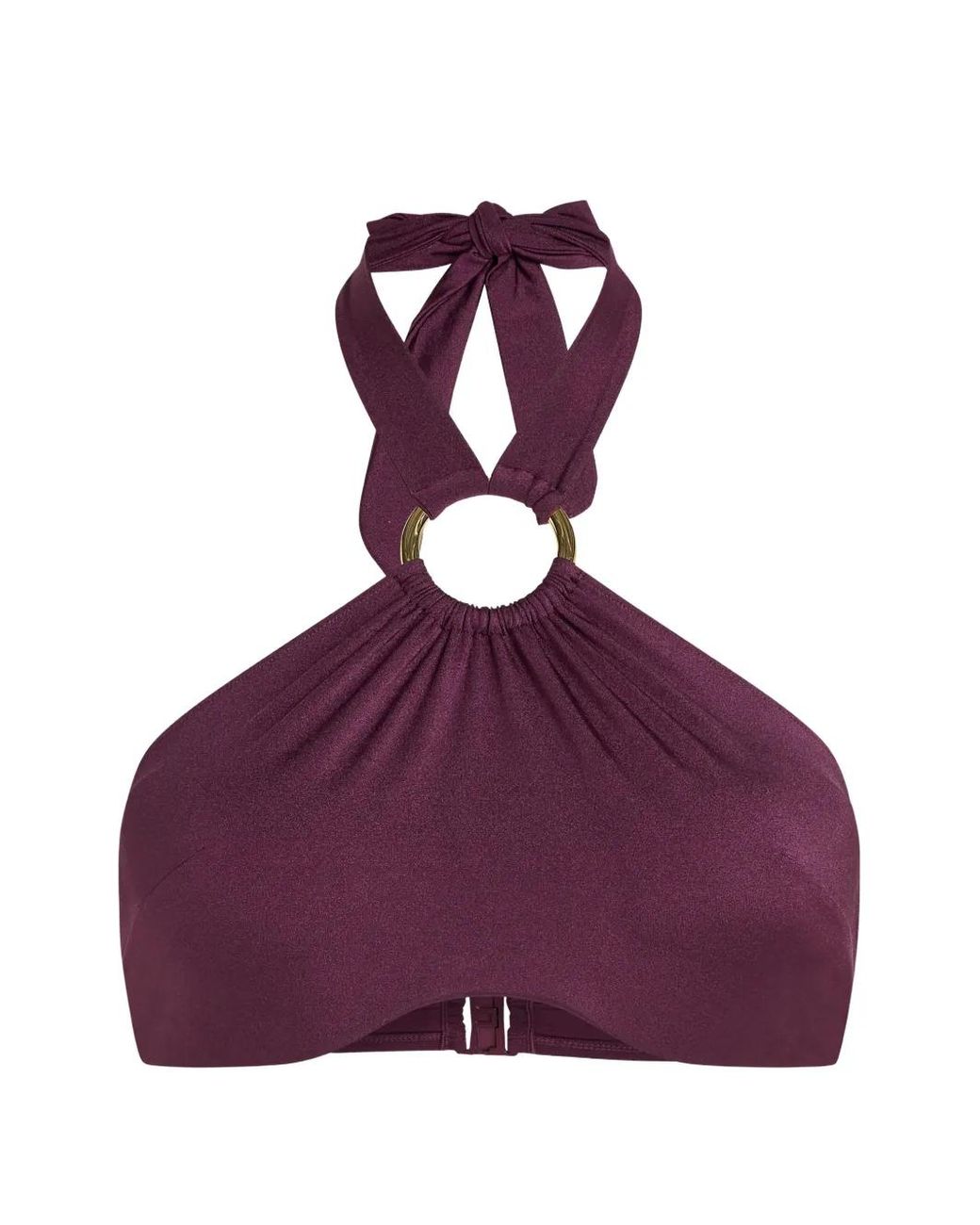 Marlies Dekkers Purple Padded Strapless Bikini Top