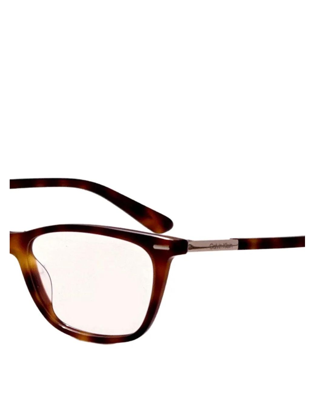 Calvin Klein Brown Lunettes De Vue À Effet Écailles De Tortue for men
